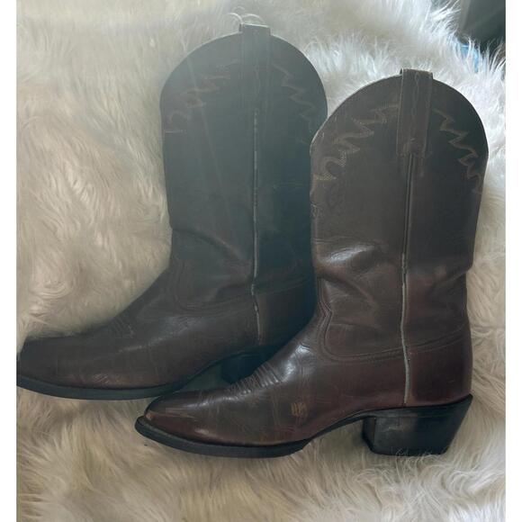 Ariat Sedona Men's Size 10.5 EE Brown Classic Leather Cowboy Western Boots - Picture 2 of 15